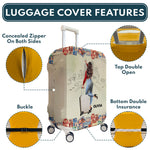 A Girl Who Really Loved Traveling - Personalized Luggage Cover