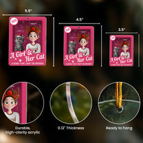 A Girl & Her Cats Has Unbreakable Bond Toy Box - Personalized Acrylic Ornament