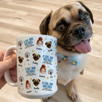 A Girl & Her Dog A Bond That Can't Be Broken - Cute Cartoon Face Version - Personalized Mug