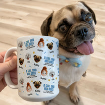 A Girl & Her Dog A Bond That Can't Be Broken - Cute Cartoon Face Version - Personalized Mug