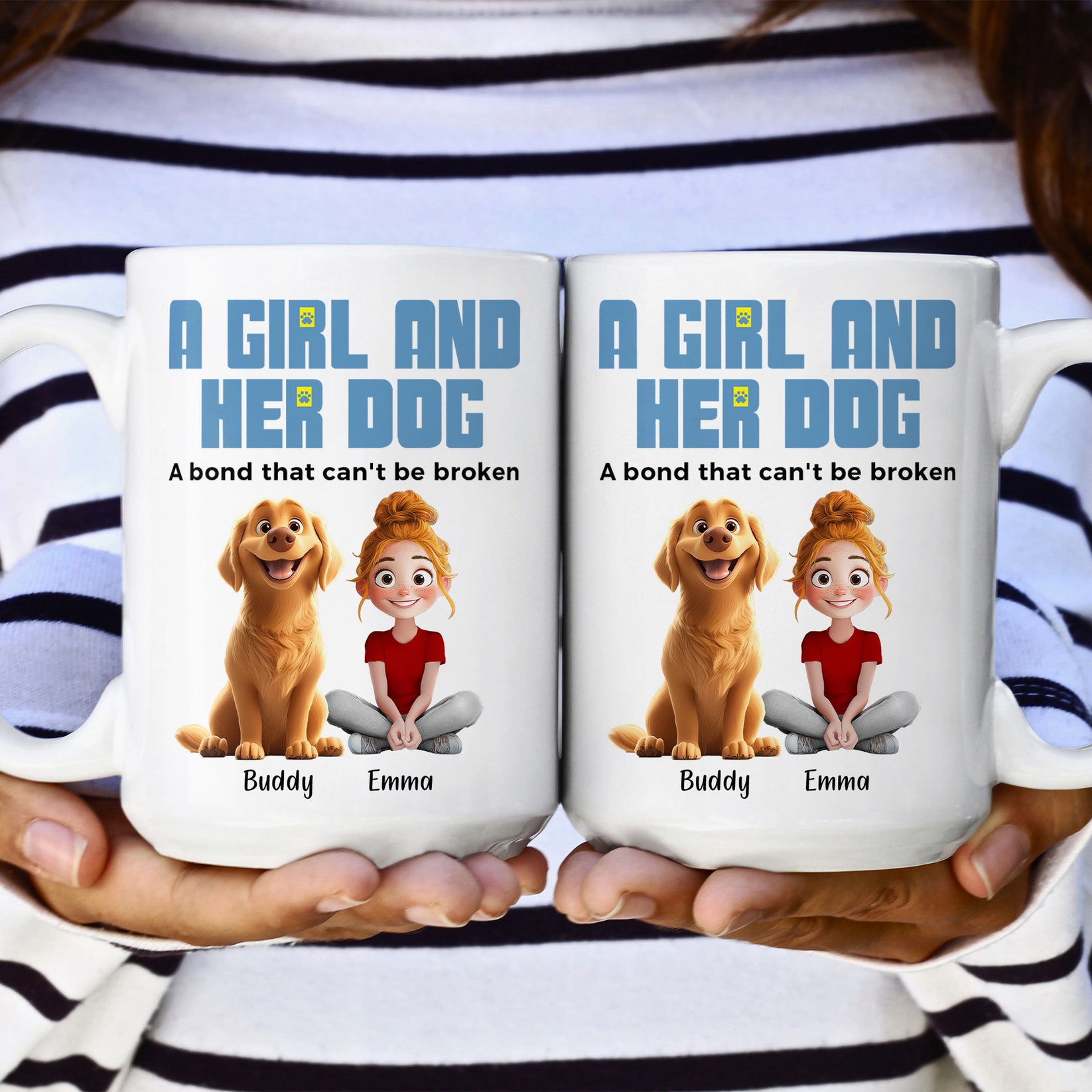 A Girl And Her Dogs, A Bond That’s Unbreakable And Pure - Dog Personalized Custom Tumbler - Gift For Pet Owners, Pet Lovers