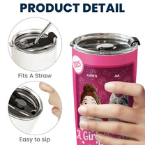 A Girl & Her Dogs Have An Unbreakable Bond Toy Box - Personalized Tumbler Cup