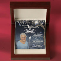 A Hug From Heaven - Custom Photo Name Necklace