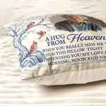 A Hug From Heaven New Version Toile De Jouy Style - Personalized Photo Pillow