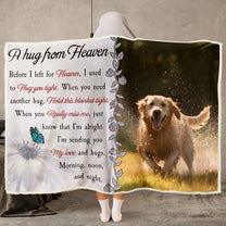 A Hug From Heaven - Personalized Photo Wearable Blanket Hoodie