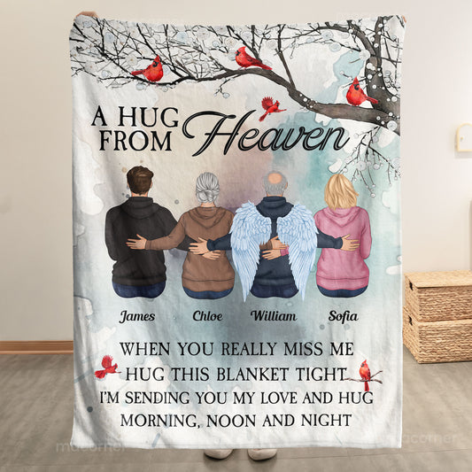 A Hug From Heaven. New Version - Personalized Blanket