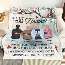 A Hug From Heaven. New Version - Personalized Blanket