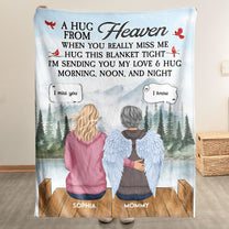 A Hug From Heaven, New Version - Personalized Blanket