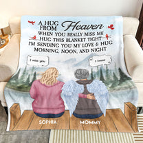 A Hug From Heaven, New Version - Personalized Blanket