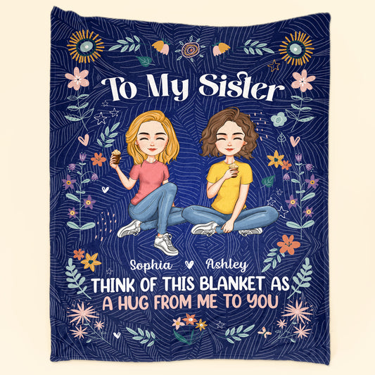 A Hug From Me To You - Personalized Blanket