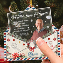 A Letter From Heaven Vintage Style - Personalized Acrylic Photo Ornament