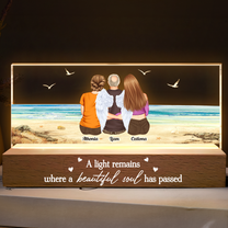 A Light Remains Where A Beautiful Soul Has Passed - Personalized LED Night Light