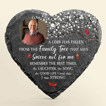 A Limb Has Fallen - Personalized Photo Memorial Garden Slate And Hook