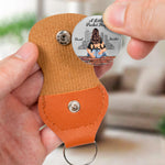 A Little Pocket Hug Couple Anniversary Valentine's Day Gift - Personalized Leather Pocket Hug