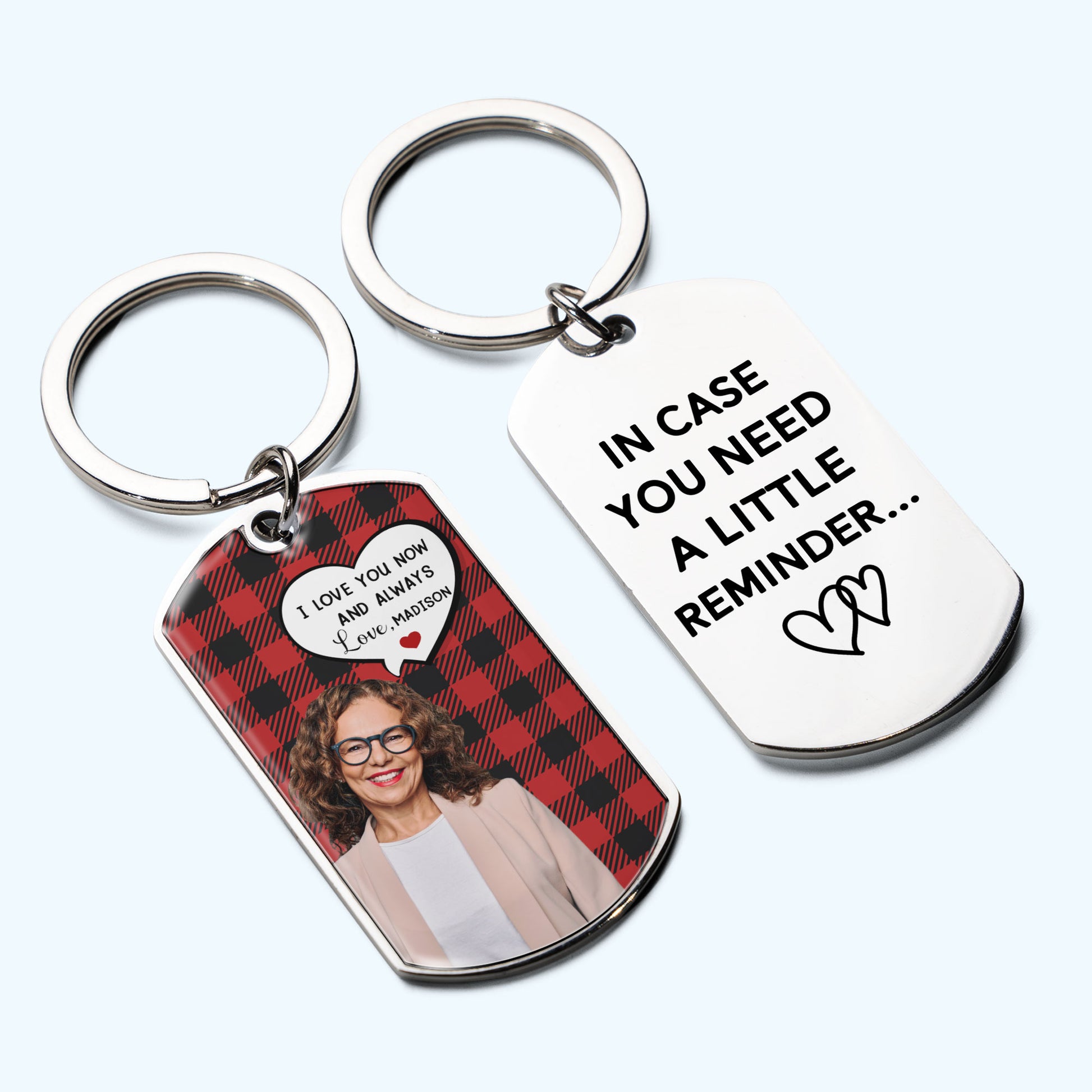 Macorner Drive Safe - Personalized Stainless Steel Keychain - Valentine's Day Gifts for Men, Husband, Him, Boyfriend