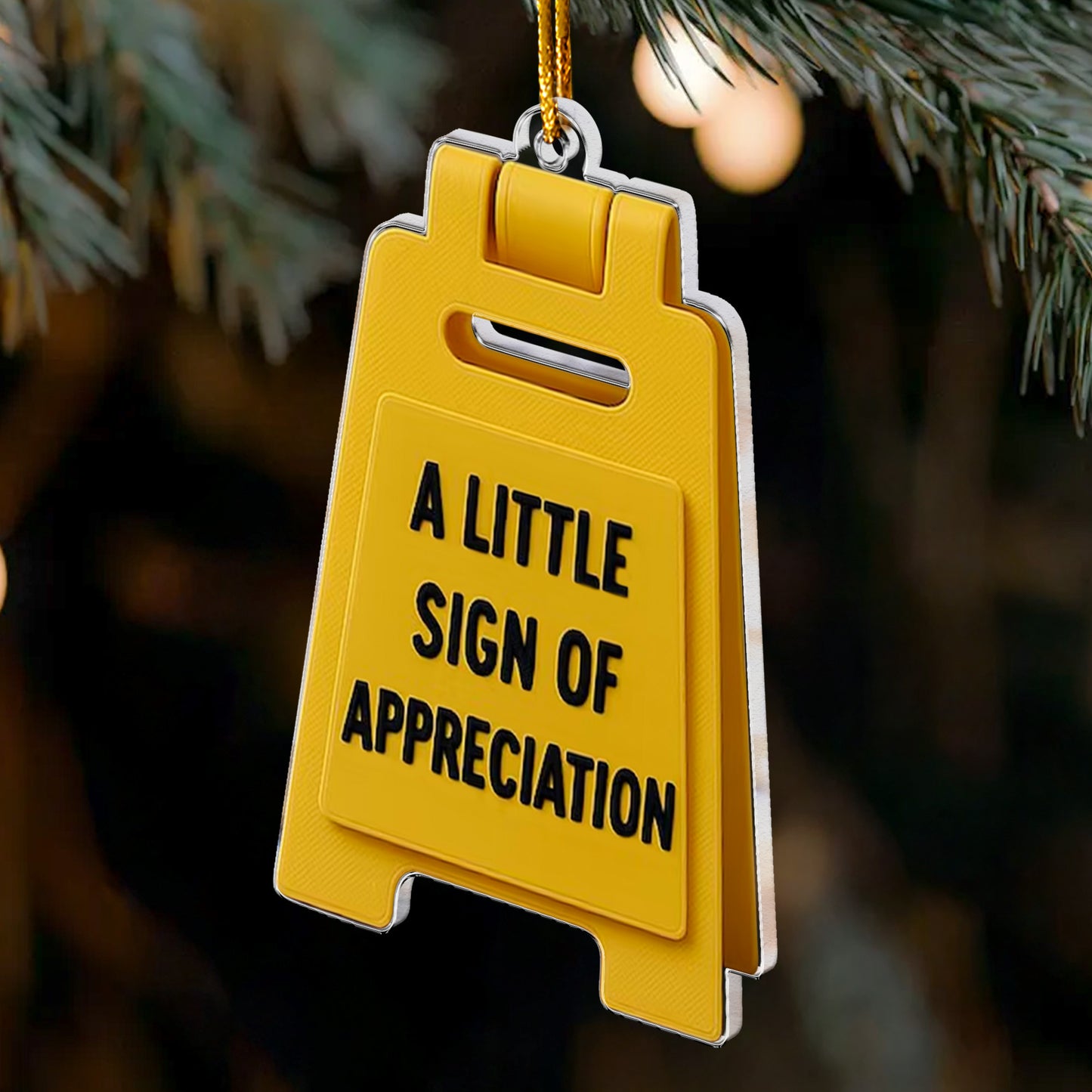 A Little Sign Of Appreciation - Acrylic Ornament