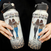 A Long Time To Grow An Old Friend - Personalized Stainless Steel Water Bottle