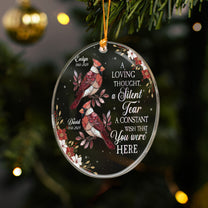 A Loving Thought A Silent Tear A Constant Wish That You Were Here - Personalized Acrylic Ornament