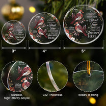 A Loving Thought A Silent Tear A Constant Wish That You Were Here - Personalized Acrylic Ornament