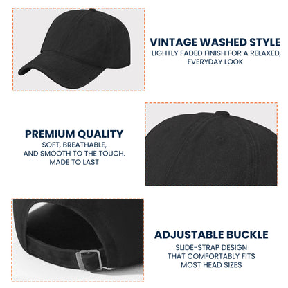 A Man And His Cat - Personalized Distressed Denim Cap