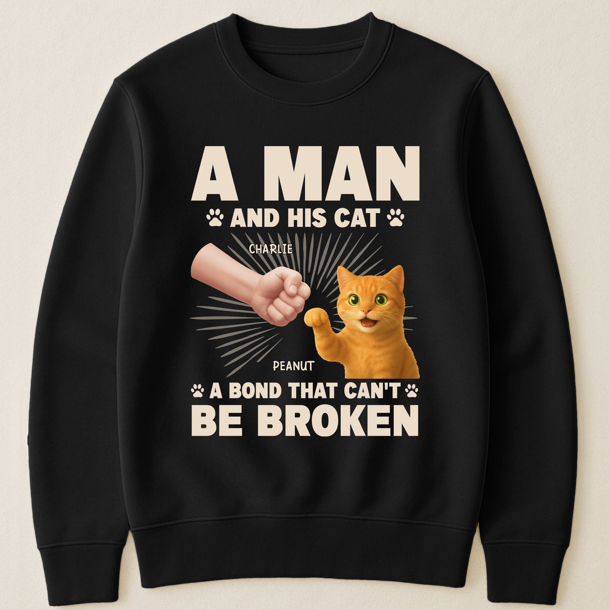 A Man And His Cat - Personalized Shirt