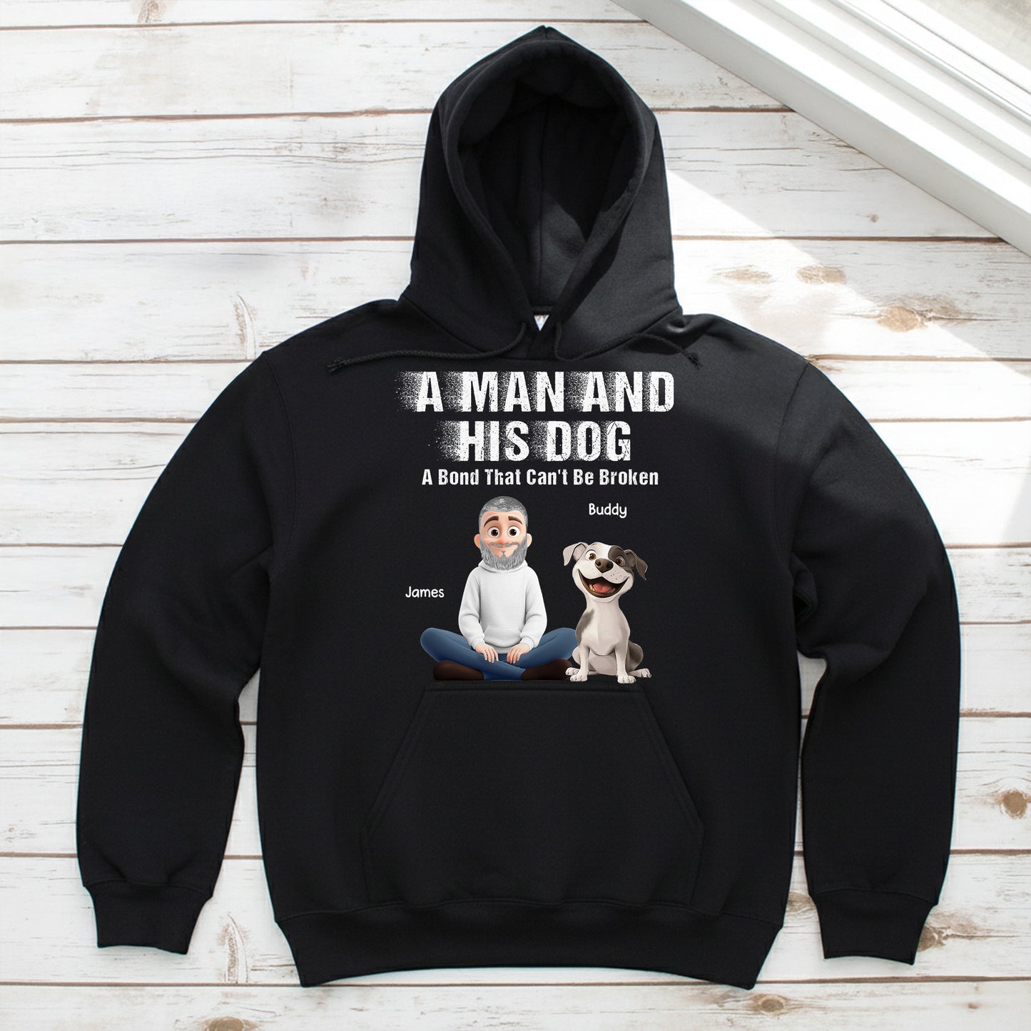 A Man And His Dog Cat - A Bond Can't Be Broken - Personalized Shirt