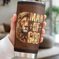 A Man Of God - Personalized Tumbler Cup
