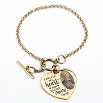 A Piece Of My Heart - Personalized Photo Heart Bracelet