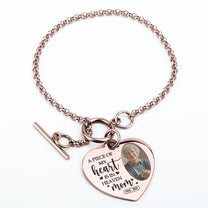 A Piece Of My Heart - Personalized Photo Heart Bracelet