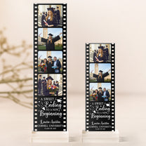 A Sweet Ending To A New Beginning - Custom Acrylic Photo Film Strip