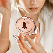 A Sweet Ending To A New Beginning Graduation - Personalized Compact Mirror