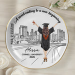 A Sweet Ending To A New Beginning Graduation Gift For Her - Personalized Jewelry Dish