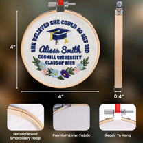 A Sweet Ending To A New Beginning Graduation Gift - Personalized Embroidered Ornament