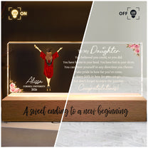 A Sweet Ending To A New Beginning Graduation Gift - Personalized LED Night Light