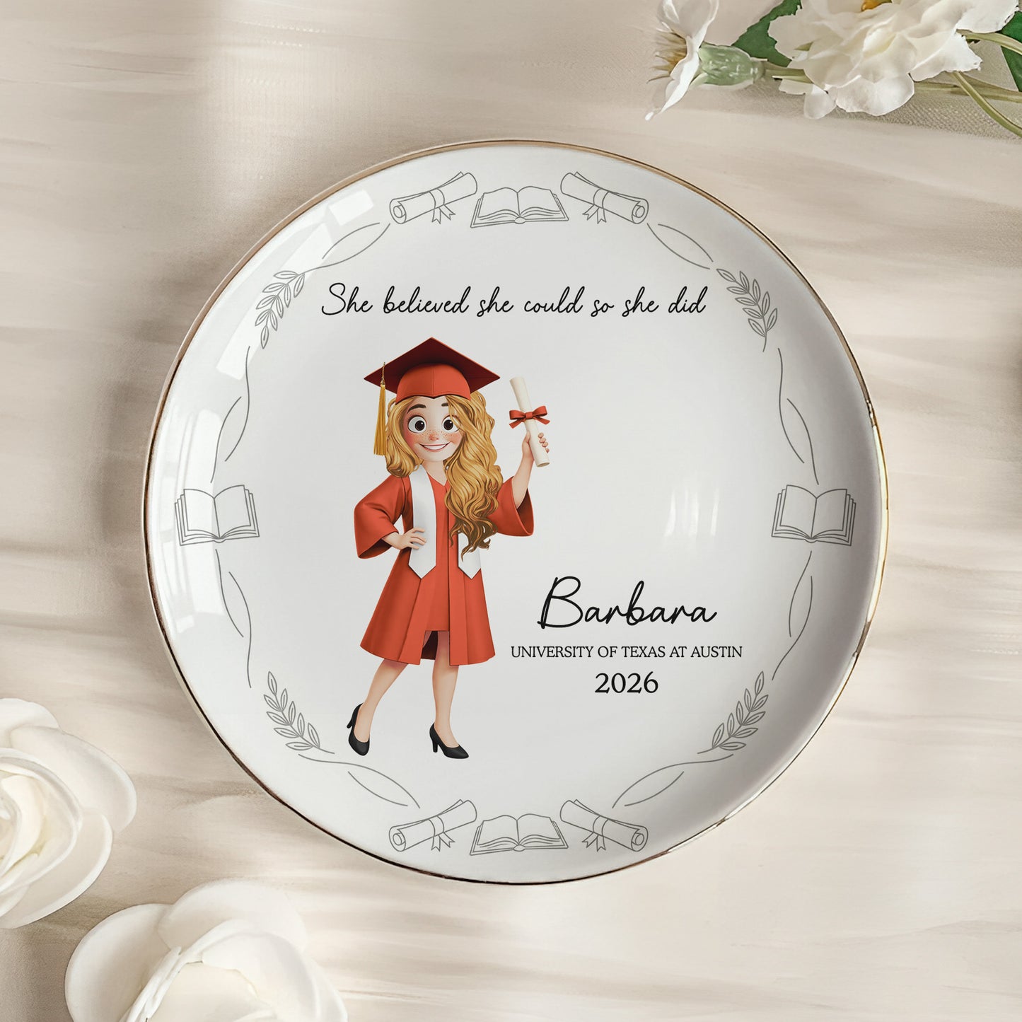 A Sweet Ending To A New Beginning New Version - Personalized Jewelry Dish