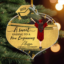 A Sweet Ending To A New Beginning - Personalized Acrylic Ornament