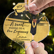 A Sweet Ending To A New Beginning - Personalized Acrylic Ornament