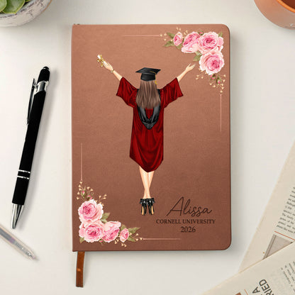 A Sweet Ending To A New Beginning - Personalized Leather Journal