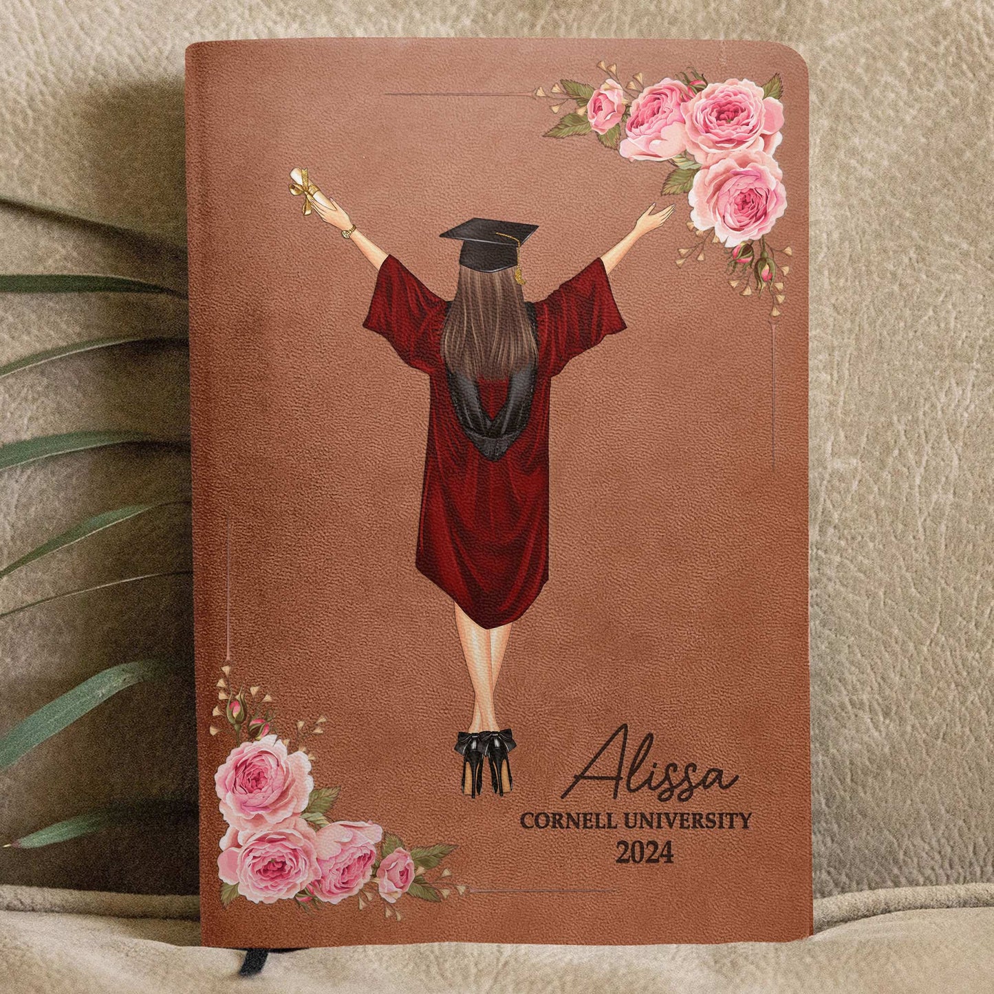 A Sweet Ending To A New Beginning - Personalized Leather Journal