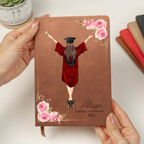 A Sweet Ending To A New Beginning - Personalized Leather Journal