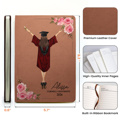 A Sweet Ending To A New Beginning - Personalized Leather Journal
