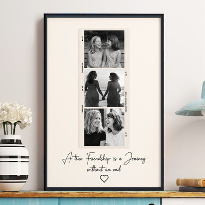A True Friendship Is A Journey Gift For Friends - Personalized Photo Poster