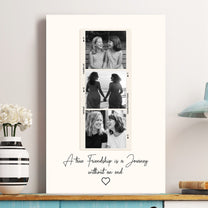 A True Friendship Is A Journey Gift For Friends - Personalized Photo Poster