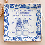 A True Friendship Is A Journey - Personalized Jewelry Dish