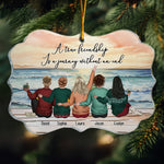 A True Friendship Is A Journey Without An End - Personalized Acrylic Ornament - Gift For Friend