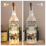 A True Friendship Is A Journey Without An End - Personalized Bottle Lamp