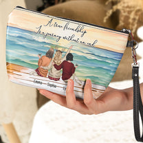 A True Friendship Is A Journey Without An End - Personalized Cosmetic Bag