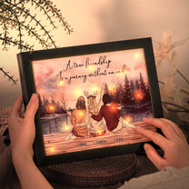 A True Friendship Is A Journey Without An End - Personalized LED Shadow Box