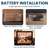 A True Friendship Is A Journey Without An End - Personalized LED Shadow Box