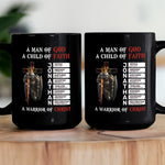 A Warrior Of Christ With Name Letter In Bible Gift For Him - Personalized Mug